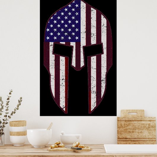 Amerikaans Spartan Poster (Keuken)