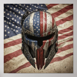 Amerikaans Spartan Poster