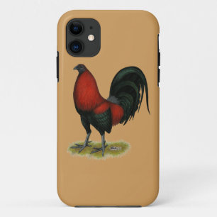 Amerikaans spel BB Zwarte Rode Haan Case-Mate iPhone Case