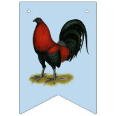 Amerikaans spel BB Zwarte Rode Haan Vlaggetjes (Eerste vlag)