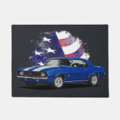 Amerikaans spierhoofd aan deurmat (Voorkant)