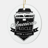 Amerikaans Spierspinvogel Keramisch Ornament (Links)