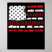 Amerikaans spoortrajectleider op 4 juli poster (Voorkant)