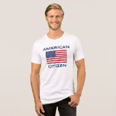 Amerikaans staatsburger Bold USA Flag T-shirt (Voorkant volledig)