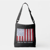 Amerikaans staatsburger met vlag Crossbody Bag Crossbody Tas (Voorkant)