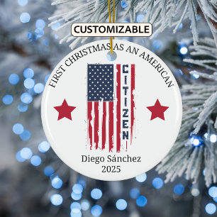 Amerikaans staatsburger Ornament, Amerikaans staat Keramisch Ornament