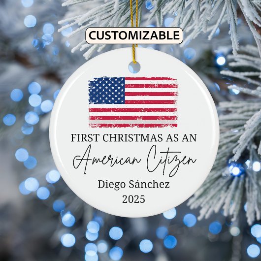 Amerikaans staatsburger Ornament, Amerikaans staat Keramisch Ornament