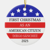 Amerikaans staatsburger Ornament, Amerikaans staat Keramisch Ornament (Voorkant)