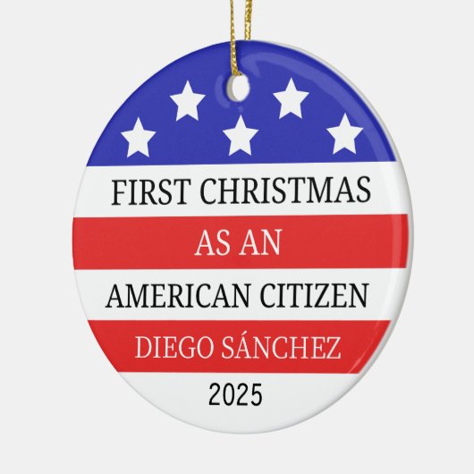 Amerikaans staatsburger Ornament, Amerikaans staat Keramisch Ornament (Links)