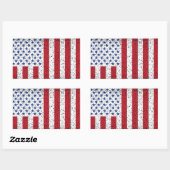 Amerikaans staatsburger Rectan Rechthoekige Sticker (Vel)