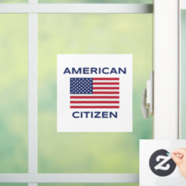 Amerikaans staatsburger vet VS Vlag Raamklemmen Raamsticker