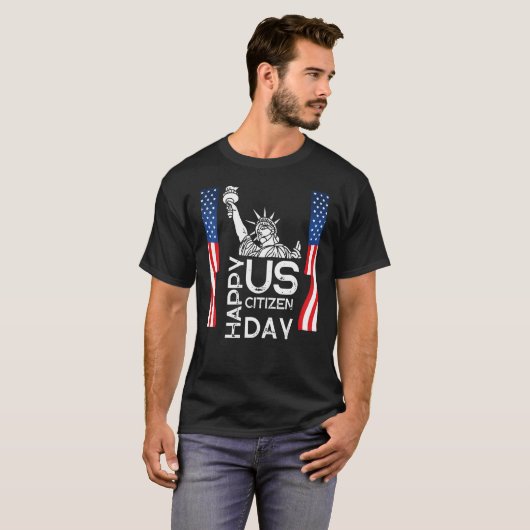 Amerikaans staatsburgerschap Amerikaans nieuw Amer T-shirt (Voorkant volledig)
