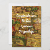 Amerikaans staatsburgerschap bedankkaart (Voorkant)