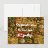 Amerikaans staatsburgerschap briefkaart (Voorkant / Achterkant)