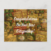 Amerikaans staatsburgerschap briefkaart (Voorkant)