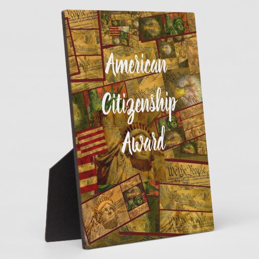 Amerikaans staatsburgerschap fotoplaat (Zijkant)