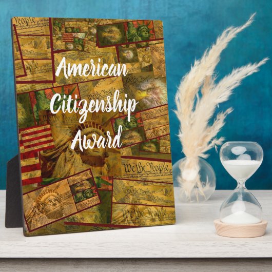 Amerikaans staatsburgerschap fotoplaat (Zijkant)