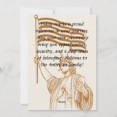 Amerikaans staatsburgerschap gefeliciteerd Kaart (Achterkant)