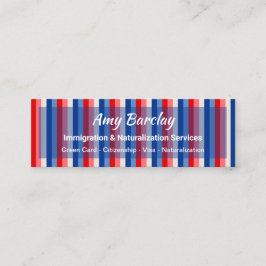 Amerikaans staatsburgerschap Immigratie Mini Visitekaartje