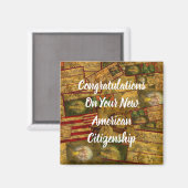 Amerikaans staatsburgerschap magneet (Voorkant / Achterkant)