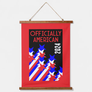 Amerikaans staatsburgerschap verleend hangend wandkleed