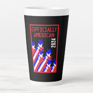 Amerikaans staatsburgerschap verleend latte mok