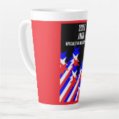 Amerikaans staatsburgerschap verleend latte mok (Linkerhoek)