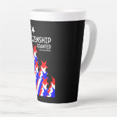 Amerikaans staatsburgerschap verleend latte mok (Rechterhoek)