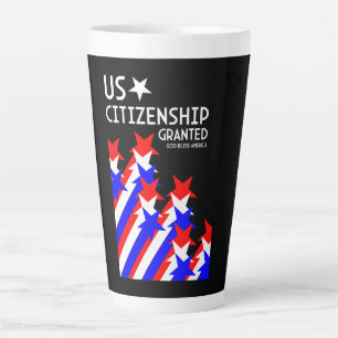 Amerikaans staatsburgerschap verleend latte mok