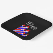 Amerikaans staatsburgerschap verleend papieren bordje (Gebogen)