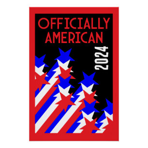 Amerikaans staatsburgerschap verleend perfect poster