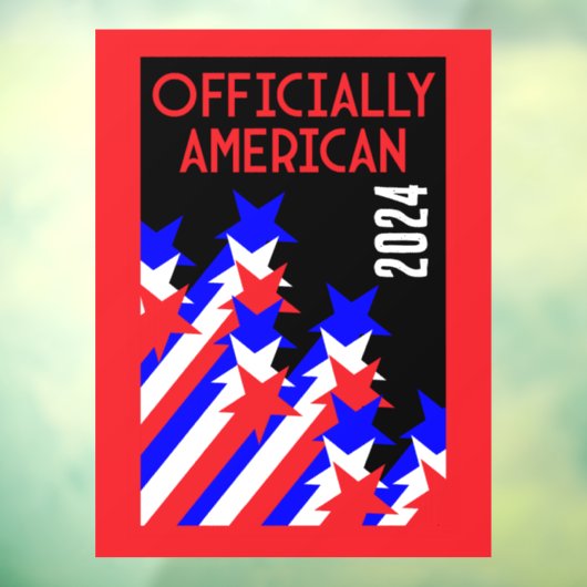 Amerikaans staatsburgerschap verleend raamsticker (Vel 3)