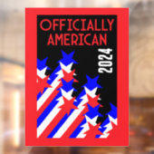 Amerikaans staatsburgerschap verleend raamsticker (Vel 2)