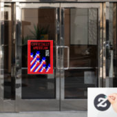 Amerikaans staatsburgerschap verleend raamsticker (Kantoordeur)