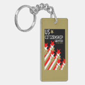 Amerikaans staatsburgerschap verleend sleutelhanger (Voorkant Links)