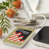 Amerikaans staatsburgerschap verleend sleutelhanger (Voorkant Rechts)