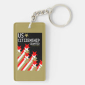 Amerikaans staatsburgerschap verleend sleutelhanger (achterkant)
