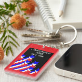 Amerikaans staatsburgerschap verleend sleutelhanger (Voorkant Rechts)