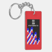 Amerikaans staatsburgerschap verleend sleutelhanger (Voorkant Links)