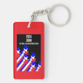 Amerikaans staatsburgerschap verleend sleutelhanger (achterkant)