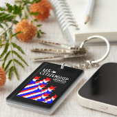 Amerikaans staatsburgerschap verleend sleutelhanger (Voorkant Rechts)