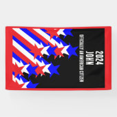 Amerikaans staatsburgerschap verleend spandoek (Horizontaal)