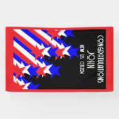 Amerikaans staatsburgerschap verleend spandoek (Horizontaal)