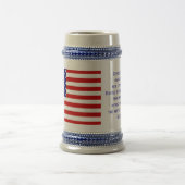 Amerikaans staatsburgerschap Vlag Beer Stein van J Bierpul (Center)