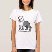 amerikaans staffordshire doodsbang t-shirt (Voorkant)