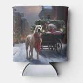 Amerikaans Staffordshire Kerstfeest Seizoen Blikjeskoeler (Voorkant)