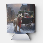 Amerikaans Staffordshire Kerstfeest Seizoen Blikjeskoeler (Achterkant)