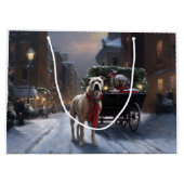 Amerikaans Staffordshire Kerstfeest Seizoen Groot Cadeauzakje (Achterkant)