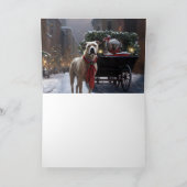 Amerikaans Staffordshire Kerstfeest Seizoen Kaart (Binnen)