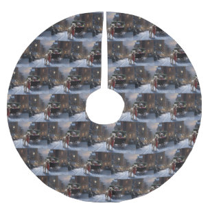 Amerikaans Staffordshire Kerstfeest Seizoen Kerstboom Rok